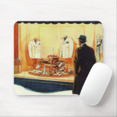 ヴィンテージ小売店舗、マンウィンドウショッピング マウスパッド (マウス)