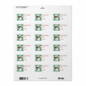 ヴィンテージ小妖精や小人とトナカイ ラベル (フルシート)