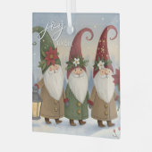 ヴィンテージ小妖精や小人ジョートオールオーナメント ガラスオーナメント (正面左)