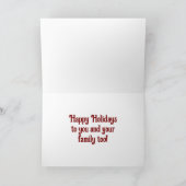 ヴィンテージ小妖精や小人&ベリーズホリデーカード シーズンカード (内部)