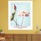 ヴィンテージ小川和正蓮の花フォトアート キャンバスプリント (インサイチュ (リビング))