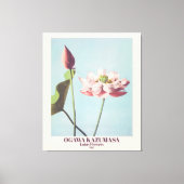 ヴィンテージ小川和正蓮の花フォトアート キャンバスプリント (正面)