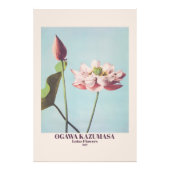 ヴィンテージ小川和正蓮の花フォトアート フォトプリント            (正面)