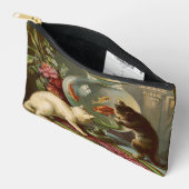 ヴィンテージ小物入り猫用 アクセサリーポーチ (見開き)