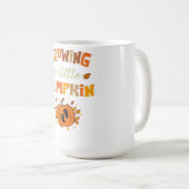 ヴィンテージ少しカボチャの感謝祭のプリプレグを成長させる コーヒーマグカップ (正面右)