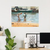 ヴィンテージ少年たちがウィンスローホーマーで歩く(1873年) ポスター (ホームオフィス)