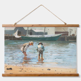 ヴィンテージ少年たちがウィンスローホーマーで歩く（1873年） 吊り下げ型タペストリー