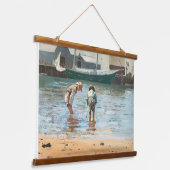 ヴィンテージ少年たちがウィンスローホーマーで歩く(1873年) 吊り下げ型タペストリー (傾斜あり)