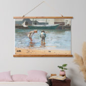 ヴィンテージ少年たちがウィンスローホーマーで歩く(1873年) 吊り下げ型タペストリー (寝室)