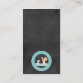 ヴィンテージ少年と子犬の黒板ブックリクエスト059 エンクロージャーカード (裏面)