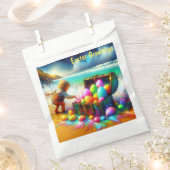 ヴィンテージ少年卵の宝箱ビーチ～好意バッグ フェイバーバッグ (クリップ留めされた状態)