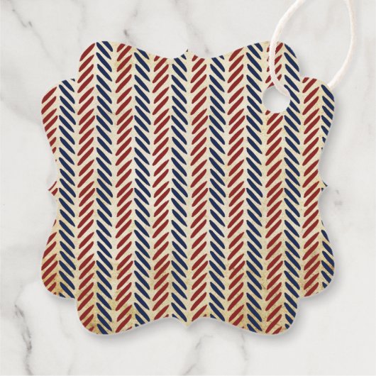 ヴィンテージ少年赤ちゃんシャワーメッセージカード フェイバータグ (裏面)