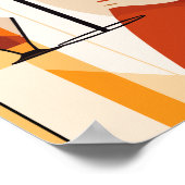 ヴィンテージ尾骨のある女性 ポスター (角)