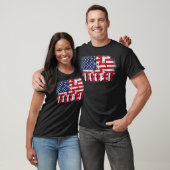ヴィンテージ屋上用アメリカ国旗の贈り物 Tシャツ (ユニセックス)