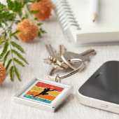 ヴィンテージ屋内岩登山 キーホルダー (側面)