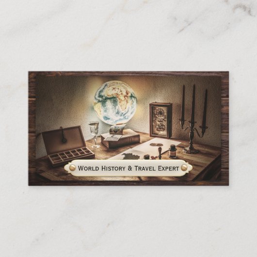 ヴィンテージ履歴先生旅行名刺 名刺 (正面)