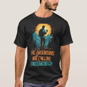 ヴィンテージ山がハイキングを呼び掛けている Tシャツ
