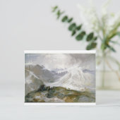 ヴィンテージ山のイラストレーションの郵便はがき ポストカード (スタンド正面)