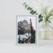 ヴィンテージ山スティーブンフィールドBCカナダ写真 ポストカード (スタンド正面)