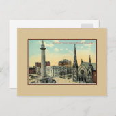 ヴィンテージ山バーノンプレイスボルチモアメリーランド ポストカード (正面/裏面)