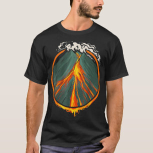 ヴィンテージ山メラピ火山 Tシャツ