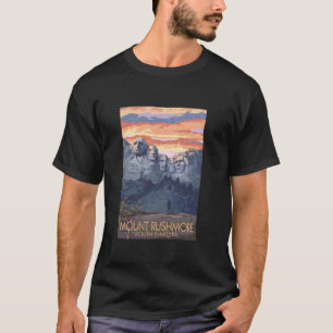 ヴィンテージ山ラシュモアノースダコタラージグラフィック Tシャツ