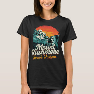 ヴィンテージ山ルシュモアサウスダコタ国立公園 Tシャツ