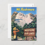 ヴィンテージ山ルシュモア シーズンポストカード (正面/裏面)