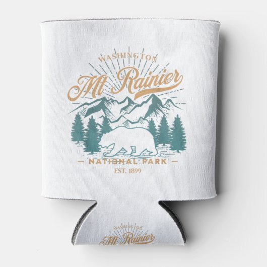 ヴィンテージ山レイニアナショナルパークベアハイキングカ 缶クーラー (正面)