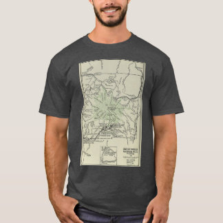 ヴィンテージ山レイニエ国立公園の地図1919 Tシャツ
