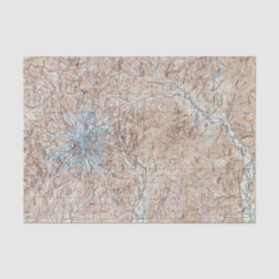 ヴィンテージ山地形図 薄葉紙