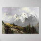 ヴィンテージ山容絵画量の抑素朴制 ポスター (正面)