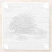 ヴィンテージ山嵐イラストレーション ガラスコースター (裏面)