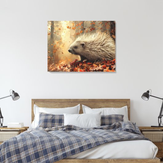 ヴィンテージ山嵐紅葉32x24 キャンバスプリント (インサイチュ (寝室))