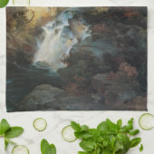 ヴィンテージ山景滝in山byモラン キッチンタオル (折り畳み)