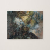 ヴィンテージ山景滝in山byモラン ジグソーパズル (横)