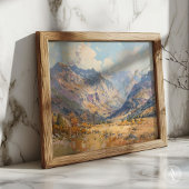 ヴィンテージ山水絵を描調ニュートラル ポスター