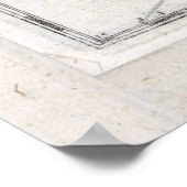 ヴィンテージ山羊座星占い星座図(165) ポスター (角)