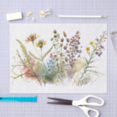 ヴィンテージ山花の切り離し 薄葉紙 (クラフト)