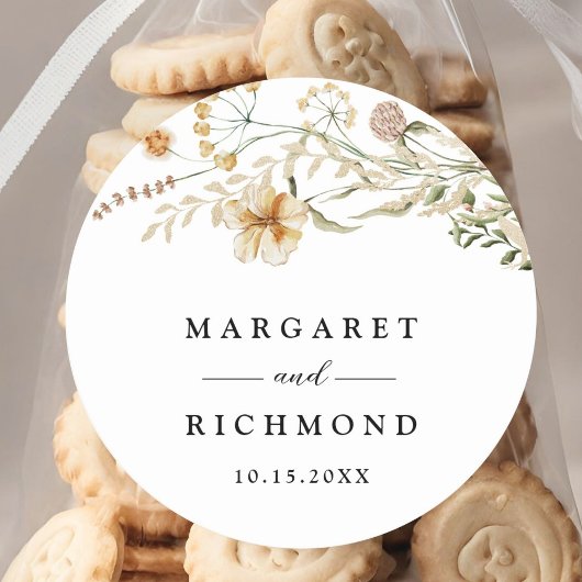 ヴィンテージ山花フローラ結婚ズ ラウンドシール