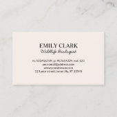 ヴィンテージ山花模様名刺 コーリングカード (裏面)