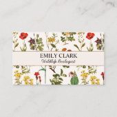 ヴィンテージ山花模様名刺 コーリングカード (正面)