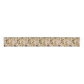 ヴィンテージ山花模様 グログランリボン (正面)