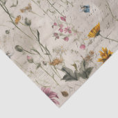 ヴィンテージ山花模様 薄葉紙 (詳細)