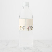 ヴィンテージ山花赤ちゃんシャワーボトルラベル ペットボトルラベル (裏面)