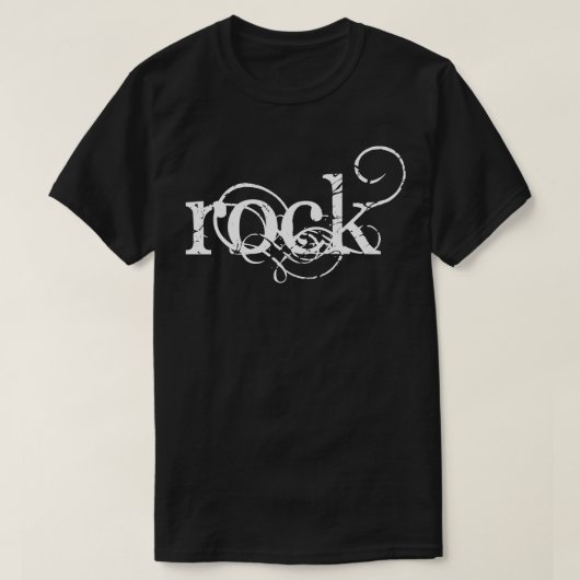 ヴィンテージ岩デザイン Tシャツ (デザイン正面)