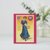 ヴィンテージ州ガールネブラスカ、テニス ポストカード (スタンド正面)