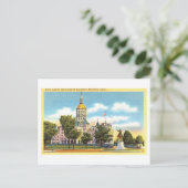 ヴィンテージ州キャピトル、コネチカット州ハートフォード ポストカード (スタンド正面)