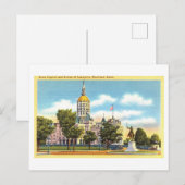 ヴィンテージ州キャピトル、コネチカット州ハートフォード ポストカード (正面/裏面)