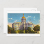 ヴィンテージ州キャピトルinアトランタ,ジョージア ポストカード (正面/裏面)